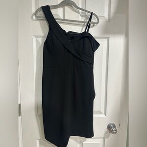 Guess Black One-Shoulder Dress